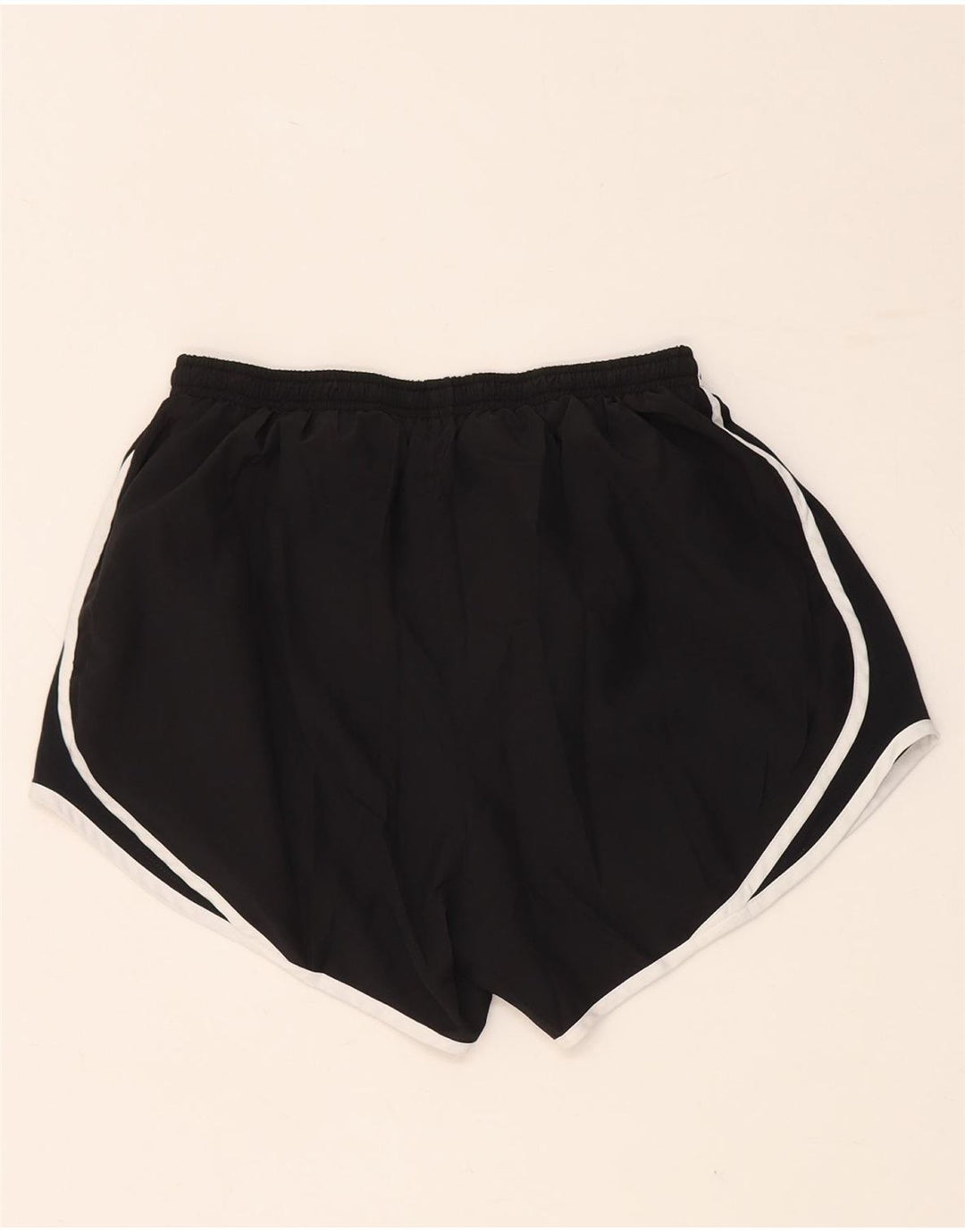 NIKE Dame Dri Fit Sportshorts UK 8 Small Black Polyester