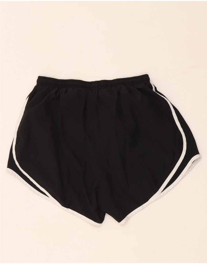 NIKE Dame Dri Fit Sportshorts UK 8 Small Black Polyester