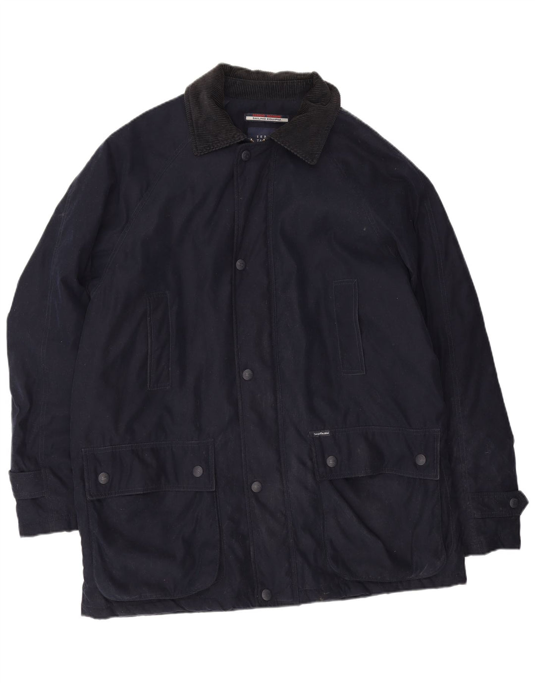 Sergio Tacchini Herre Utility Jacket UK 42 XL Navy Blue Polyester
