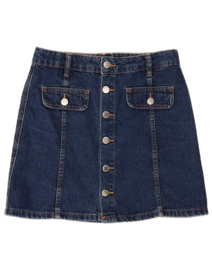ZARA Womens Denim Skirt Small W28  Blue