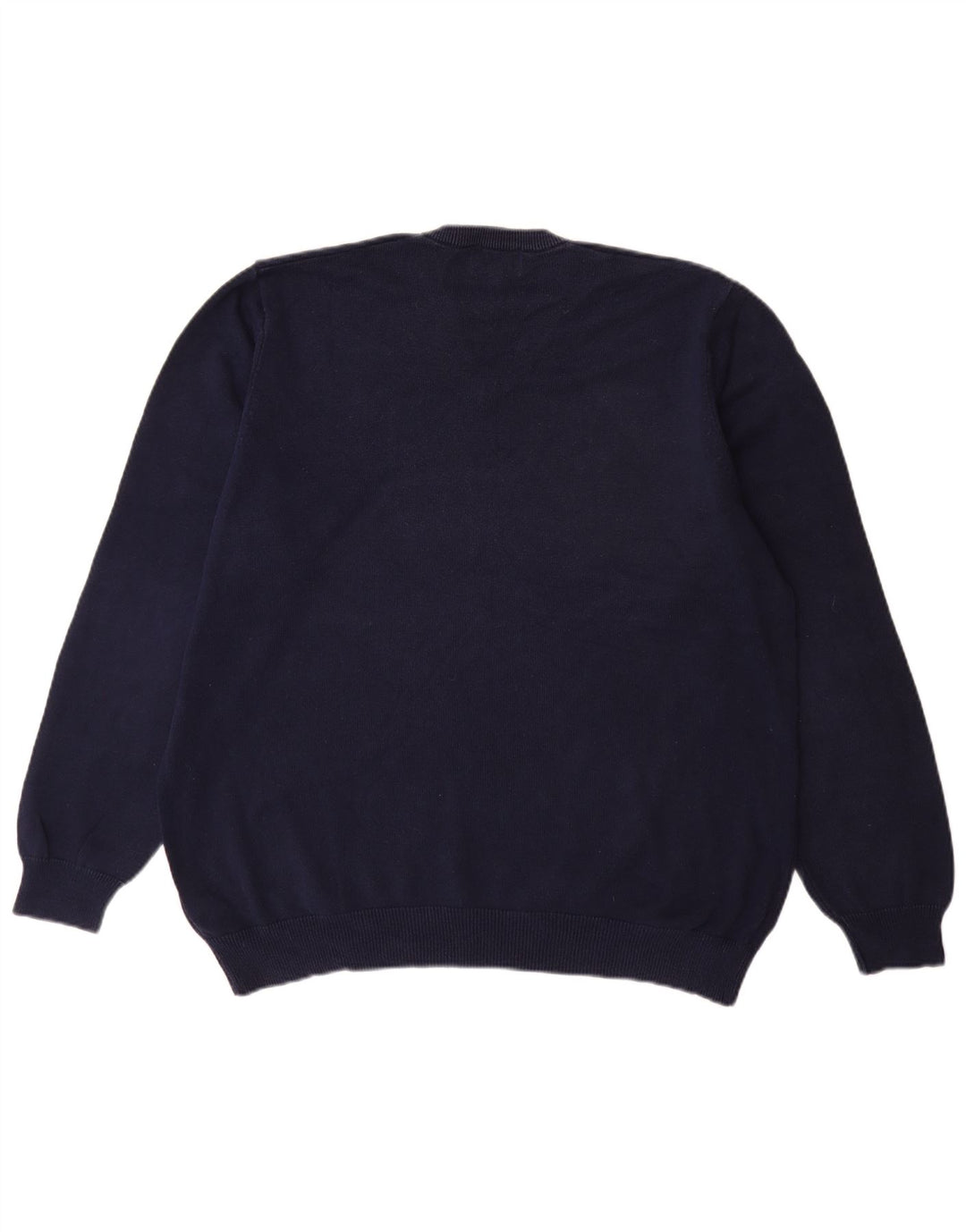Marks & Spencer Herre V-hals sweater XL marineblå bomuld