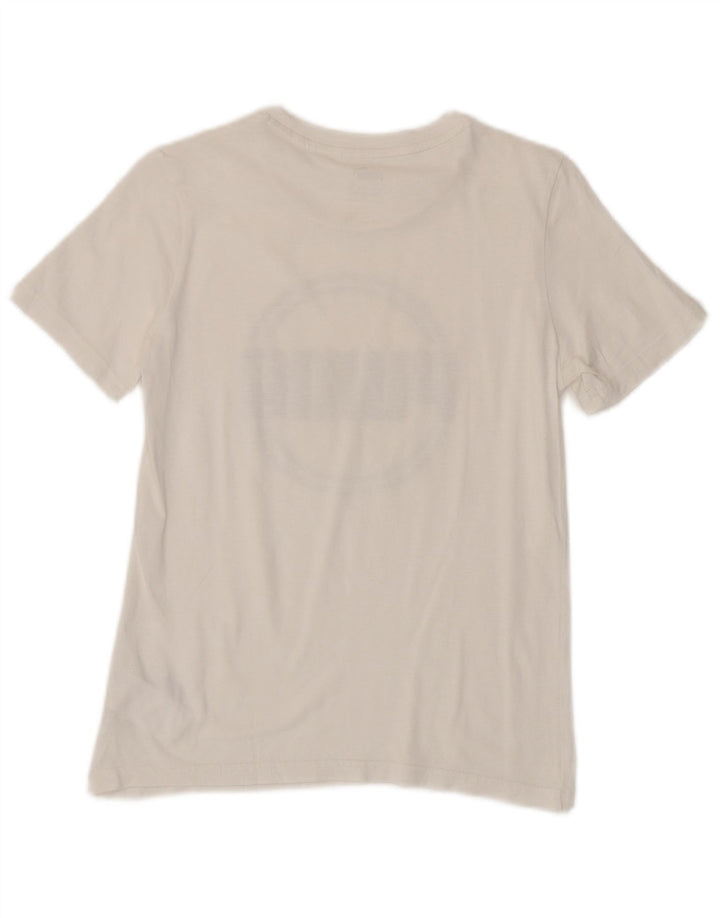 Puma drenge grafisk t-shirt top 11-12 år medium hvid bomuld