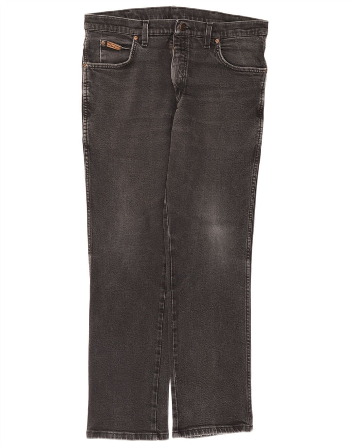 Wrangler Straight Jeans til mænd W36 L30 Grå bomuld