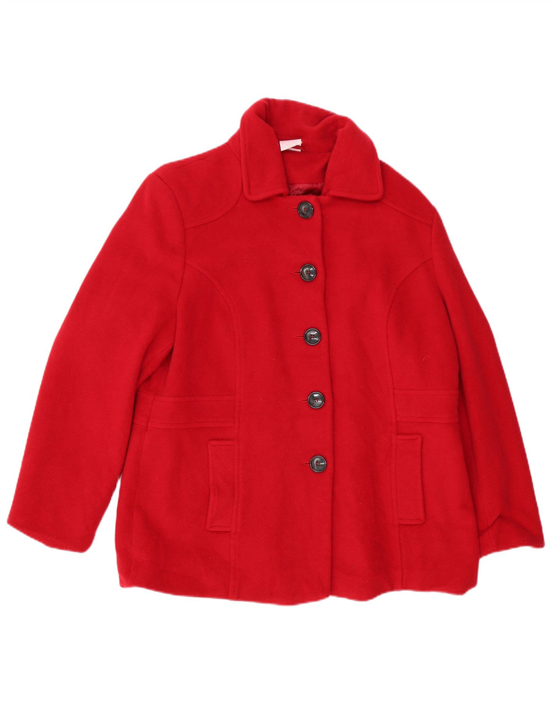 Vintage damejakke EU 46 XL rød uld