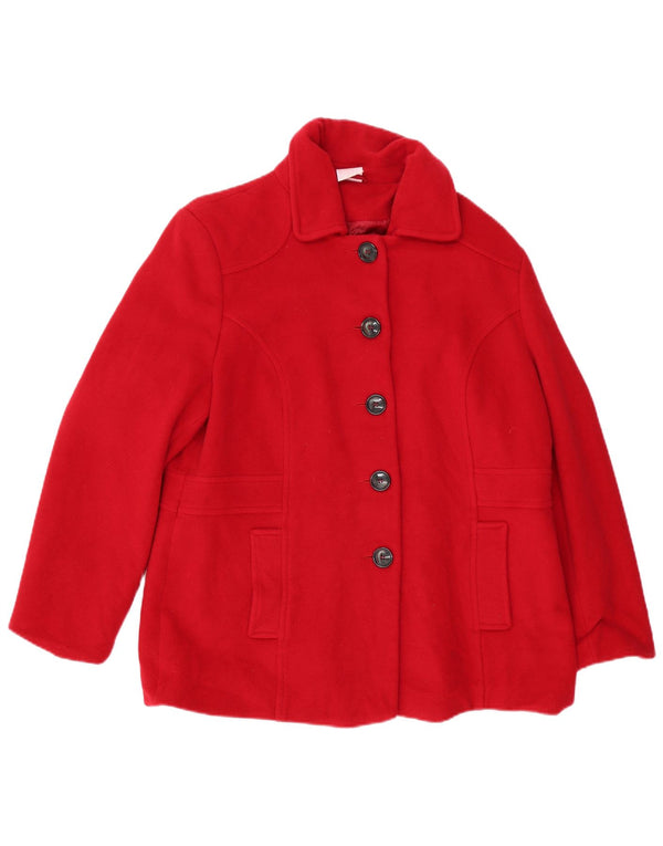 Vintage Womens Jacket EU 46 XL Red Wool