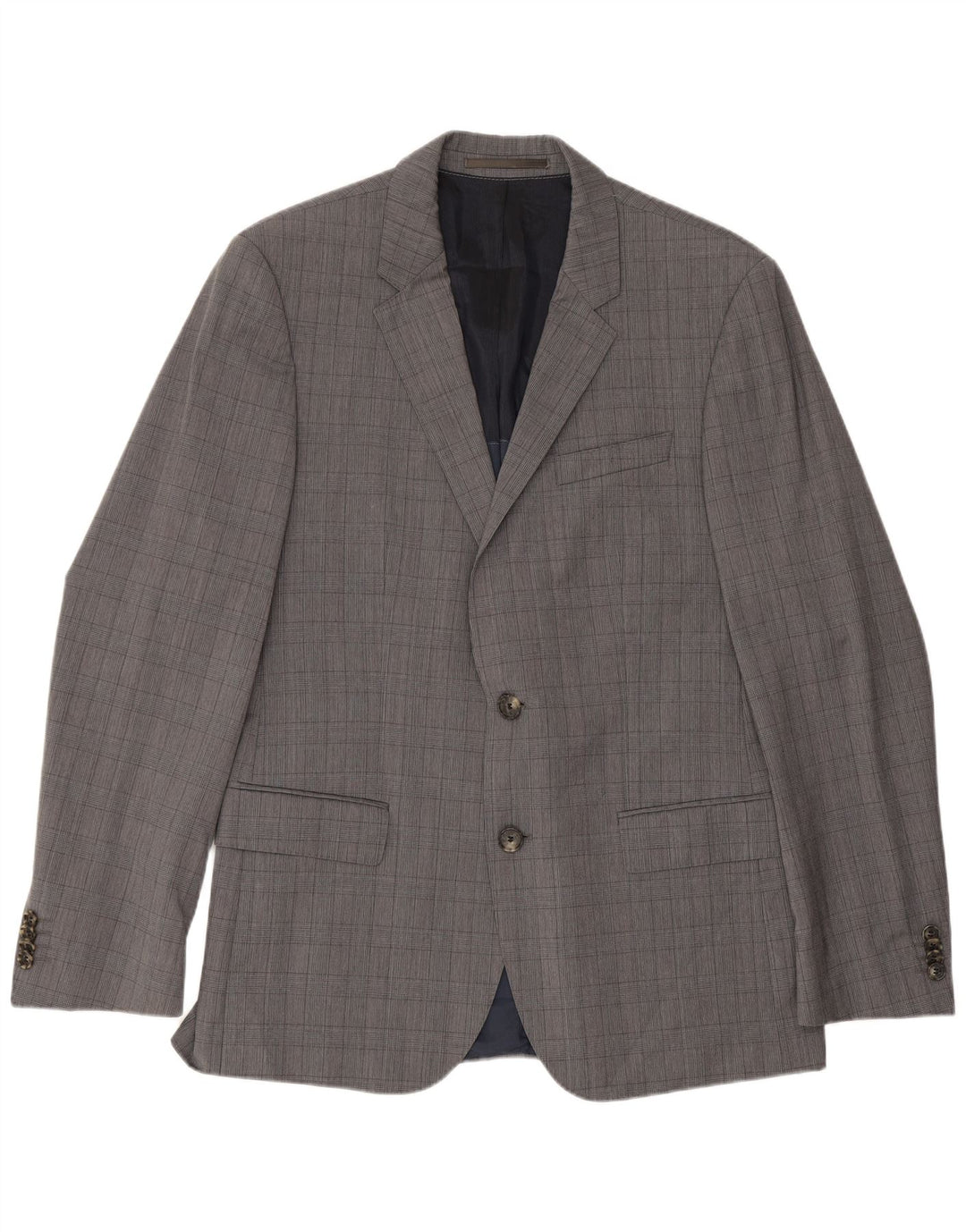 Hugo Boss Herre 2-knaps blazerjakke EU 48 Medium Grey Ternet Virgin Wool