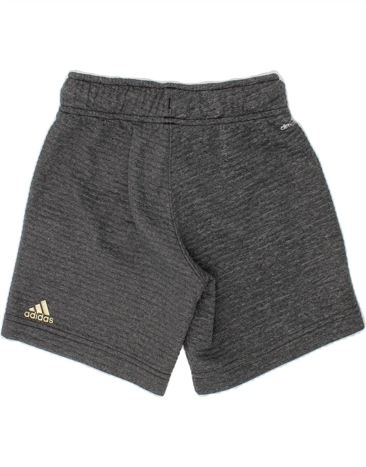 ADIDAS Boys Climalite Sport Shorts 5-6 Years Grey Polyester Vintage Adidas and Second-Hand Adidas from Messina Hembry 