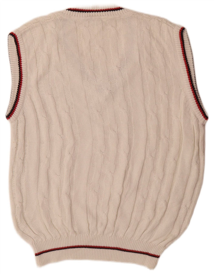 Sergio Tacchini Herrevest Tank Top Stor Hvid Bomuld