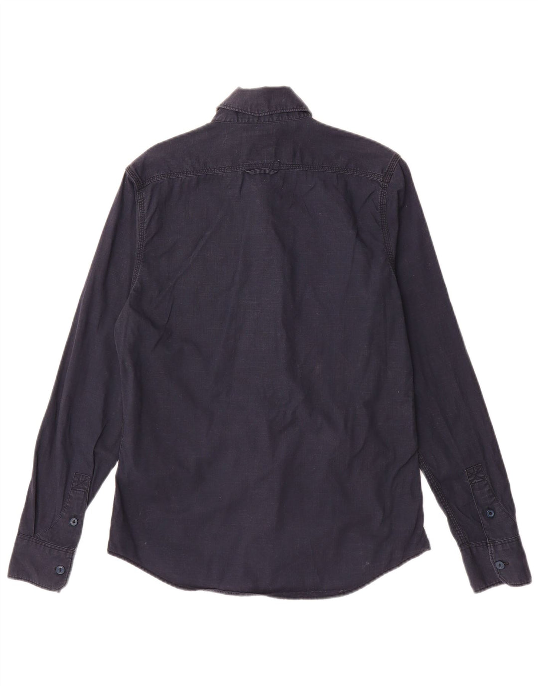 LEVI'S Mens Slim Fit Shirt Small Navy Blue Cotton