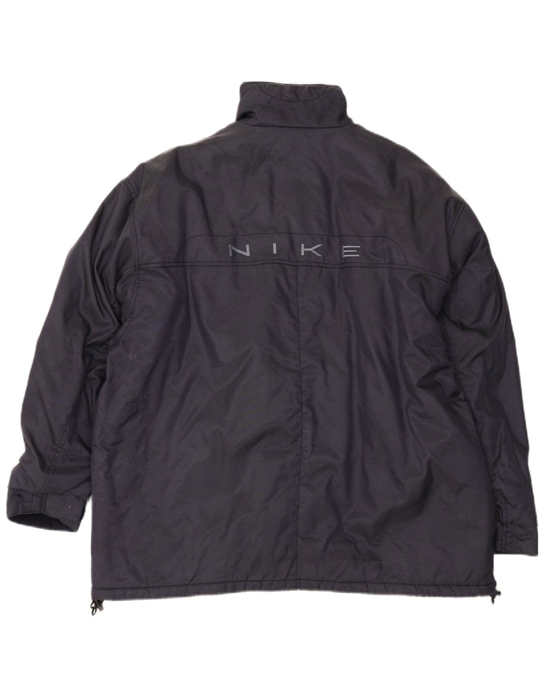 Nike Herre Windbreaker Jacket UK 42/44 Large Navy Blue Nylon
