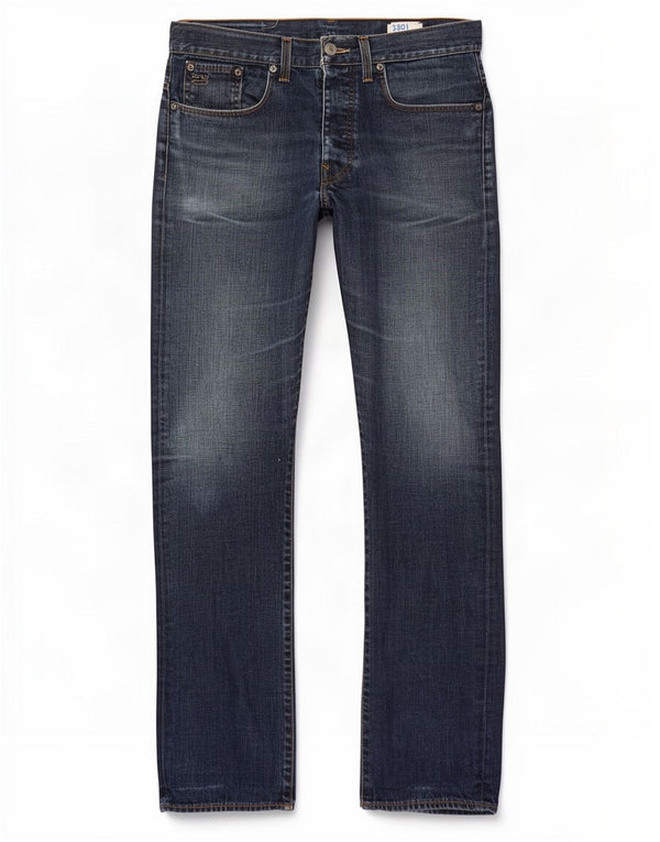 G-Star Mens Straight Jeans W33 L34 Blue Cotton