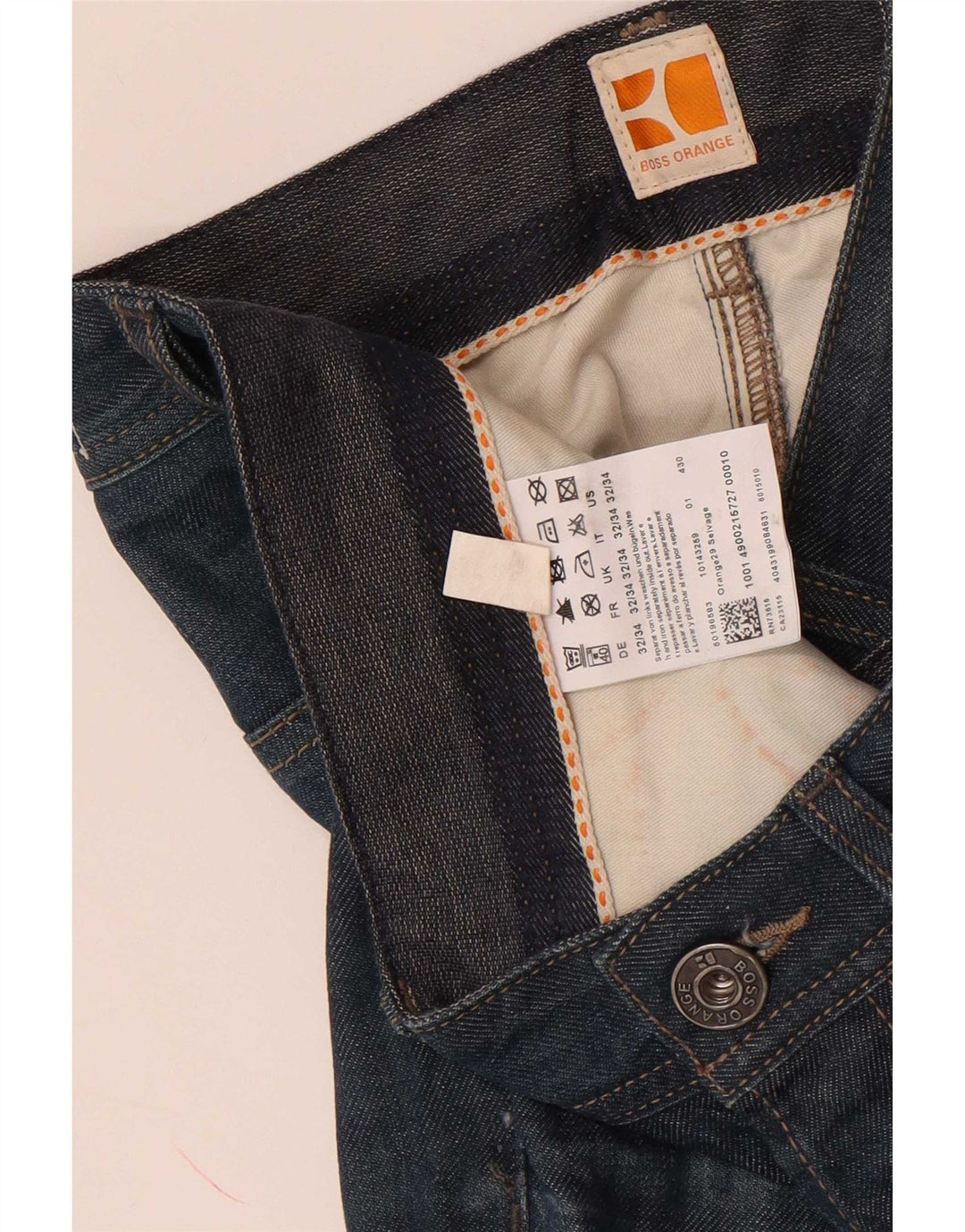 Hugo Boss Herre Slim Jeans W32 L34 Blå Bomuld