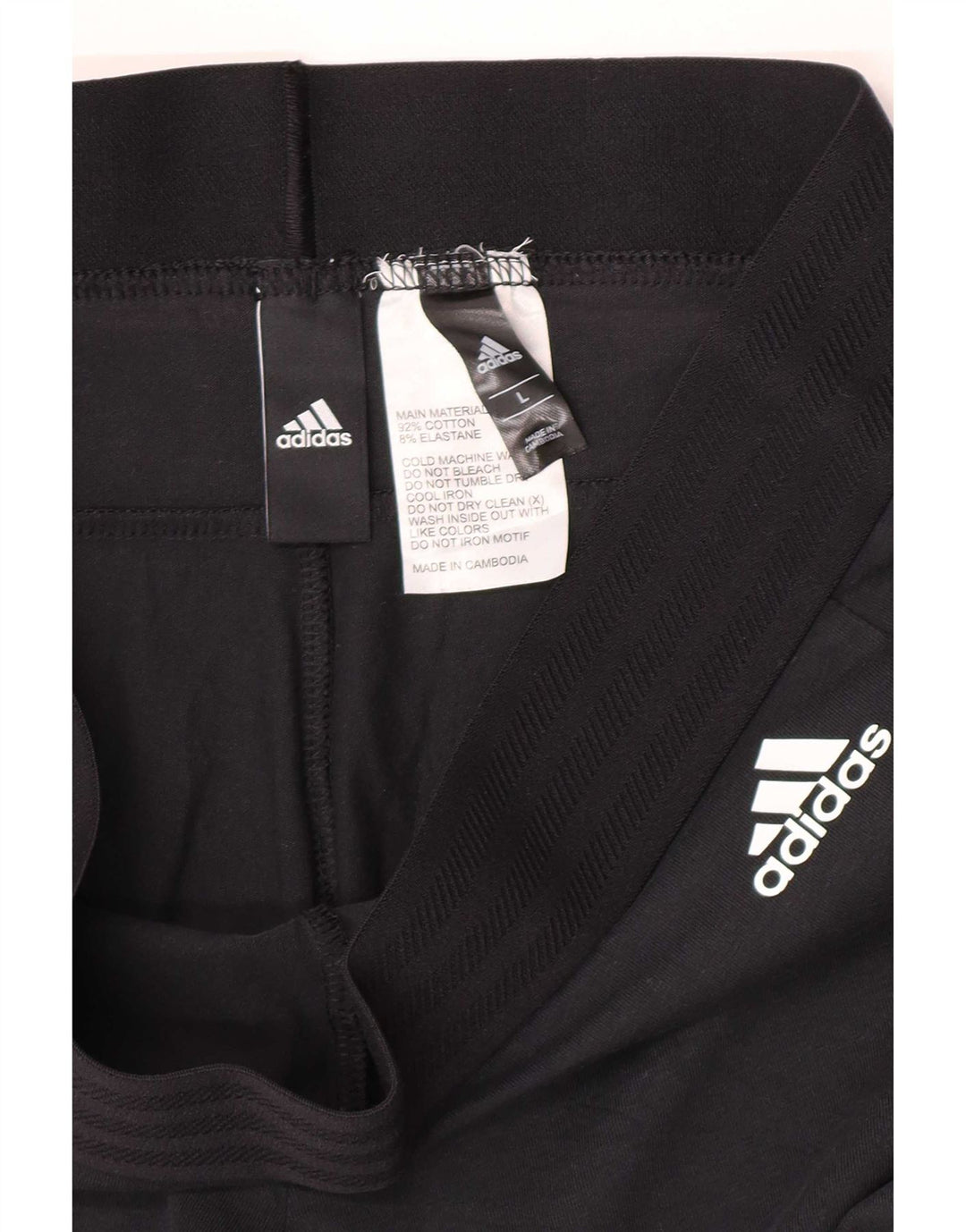 Adidas Dame Leggings UK 14 Large Black Bomuld