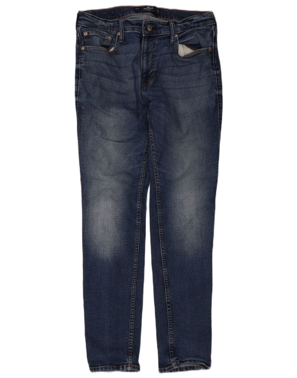Hollister Skinny Jeans til mænd W34 L32 blå bomuld