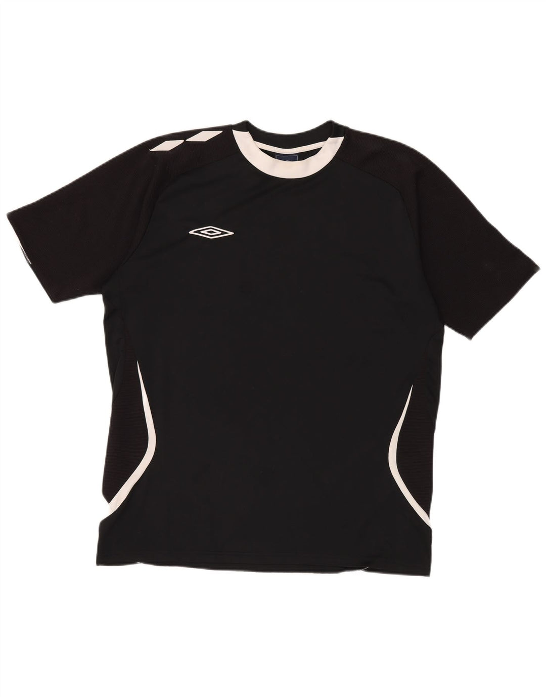 Umbro Herre Grafisk T-Shirt Top XL Sort Colourblock Polyester