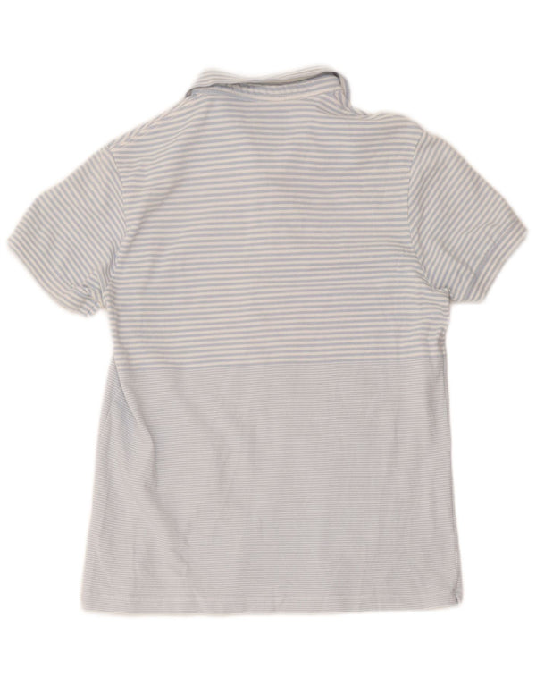 French Connection Slim Polo Shirt til mænd Stor blå stribet bomuld