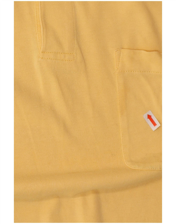 Izod Polo Shirt til mænd Stor gul bomuld