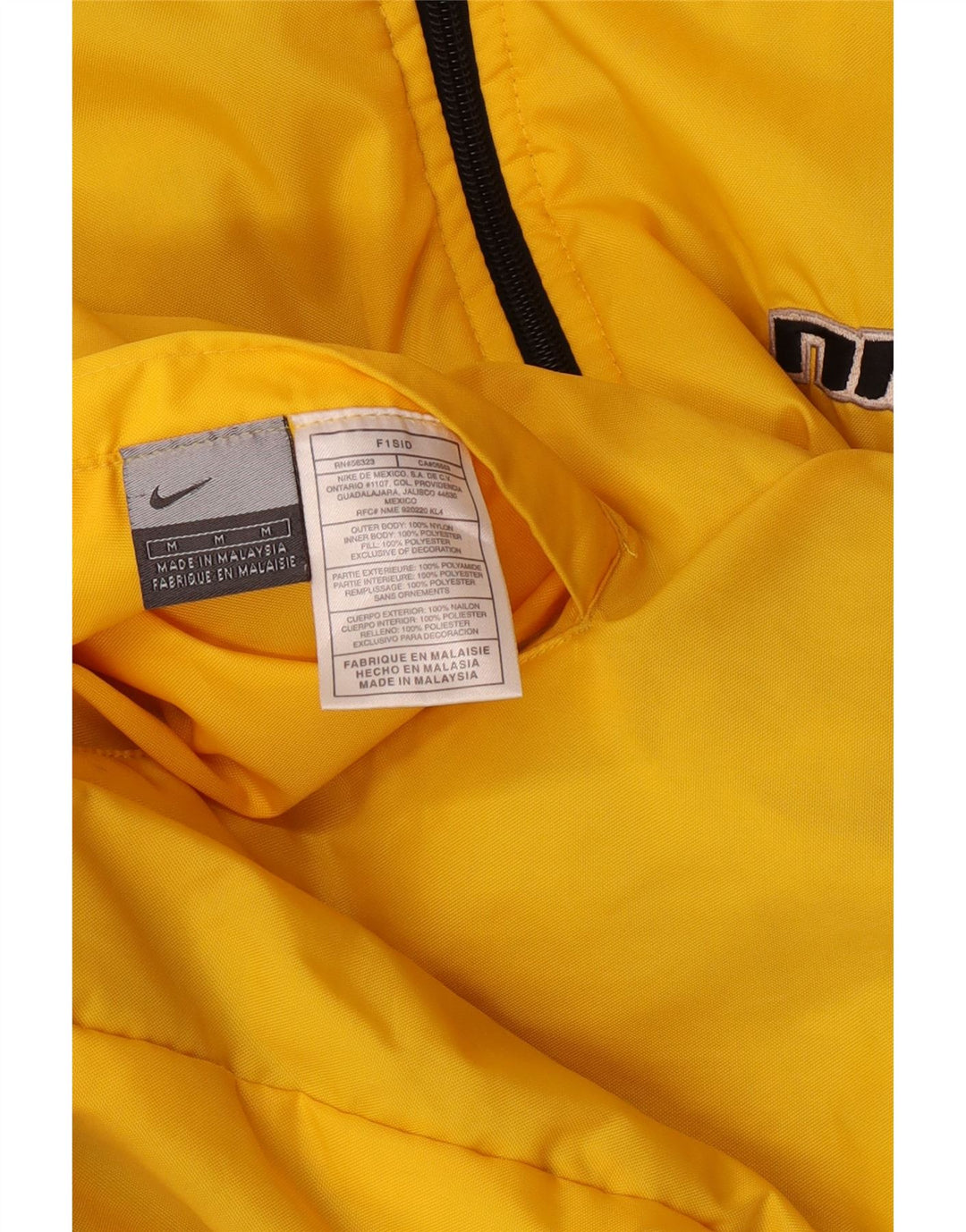 Nike Herre Vendbar hættejakke UK 38 Medium Gul Nylon