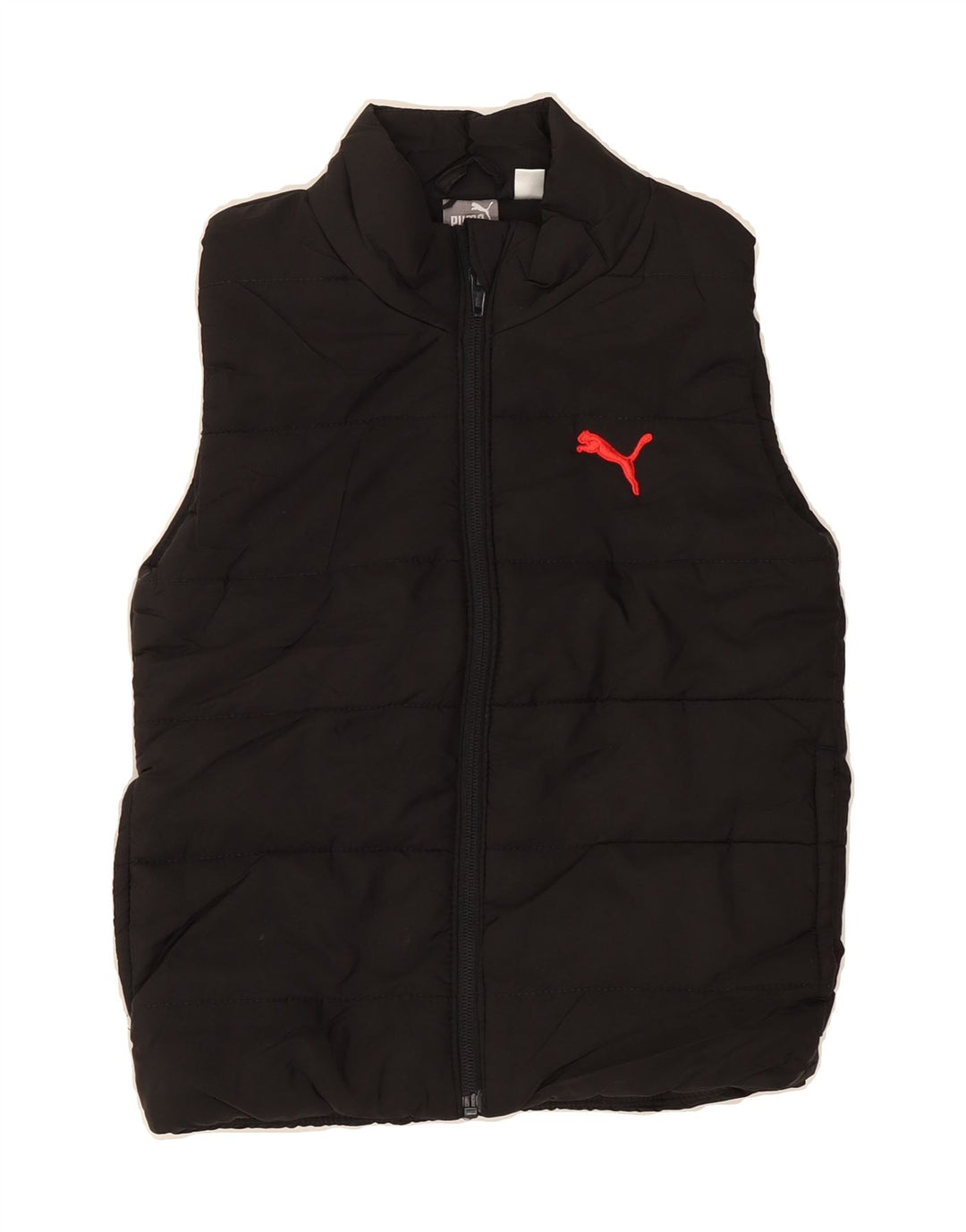 PUMA Boys Padded Gilet 5-6 Years XS  Black Vintage Puma and Second-Hand Puma from Messina Hembry 