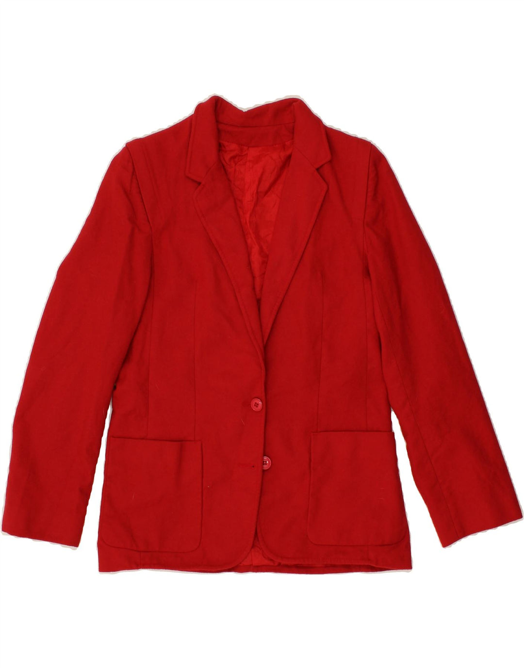 MICHAEL GALL  Womens 2 Button Blazer Jacket UK 12 Medium  Red Wool Vintage Michael Gall and Second-Hand Michael Gall from Messina Hembry 