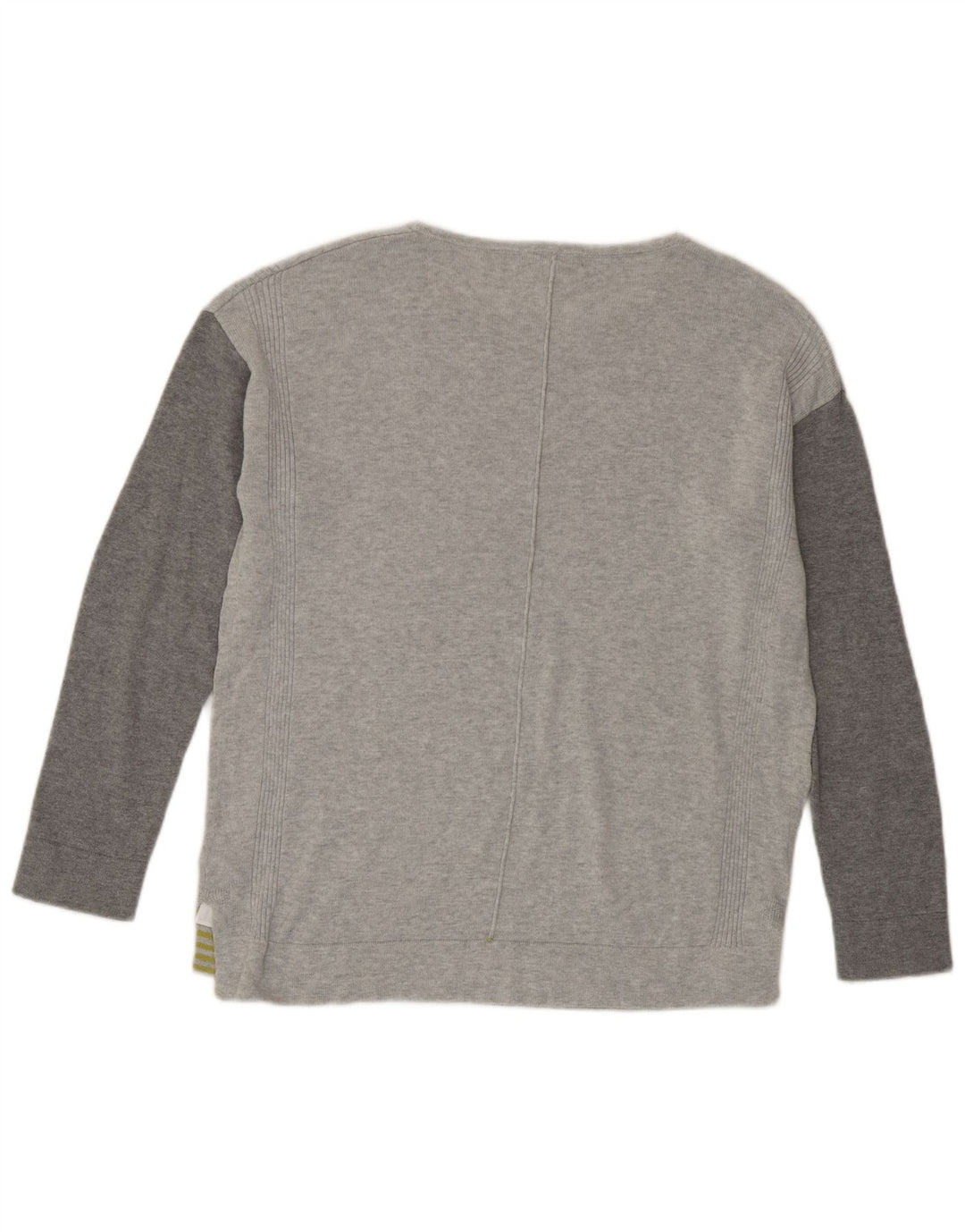 White Stuff Dame Oversized Top Langærmet UK 10 Small Grey Colourblock