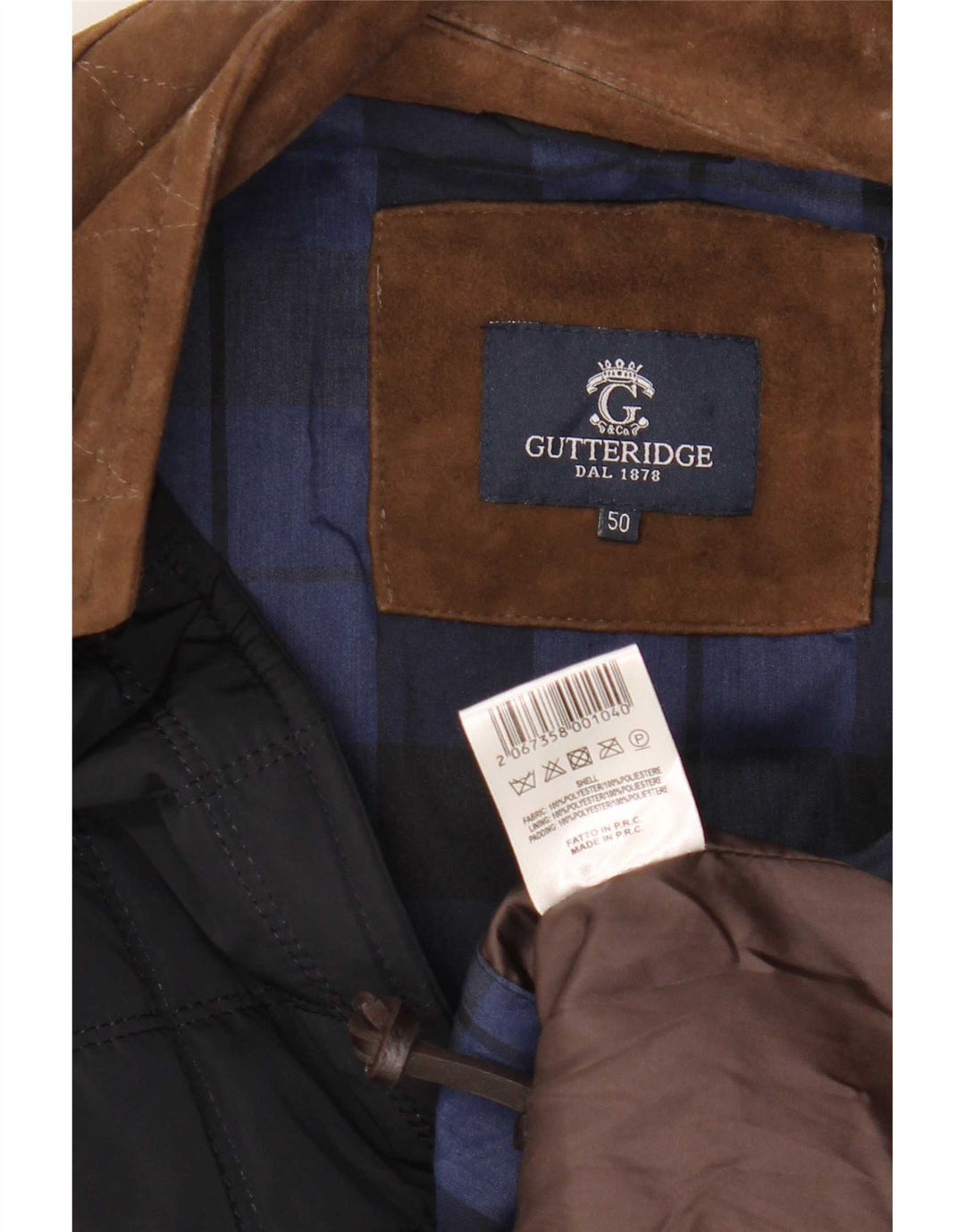 Gutteridge Herre Utility Jacket IT 50 Large Navy Blue Colourblock Polyester