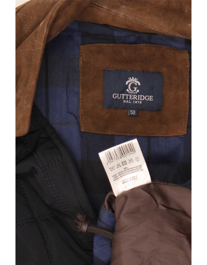 Gutteridge Herre Utility Jacket IT 50 Large Navy Blue Colourblock Polyester