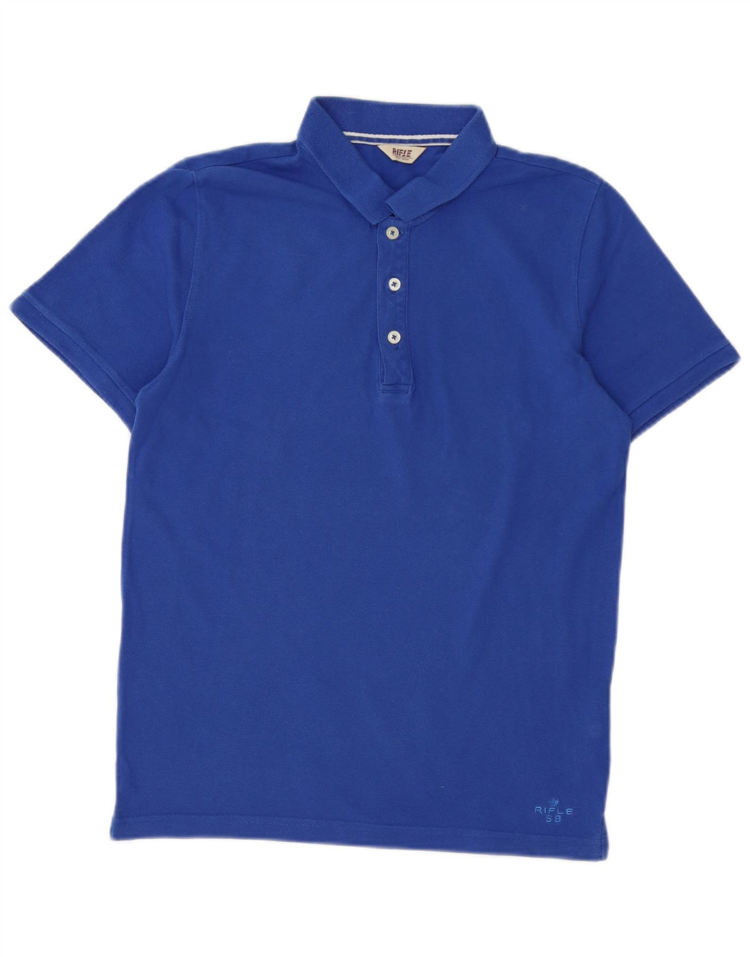 Rifle Herre poloshirt Medium Blue Bomuld