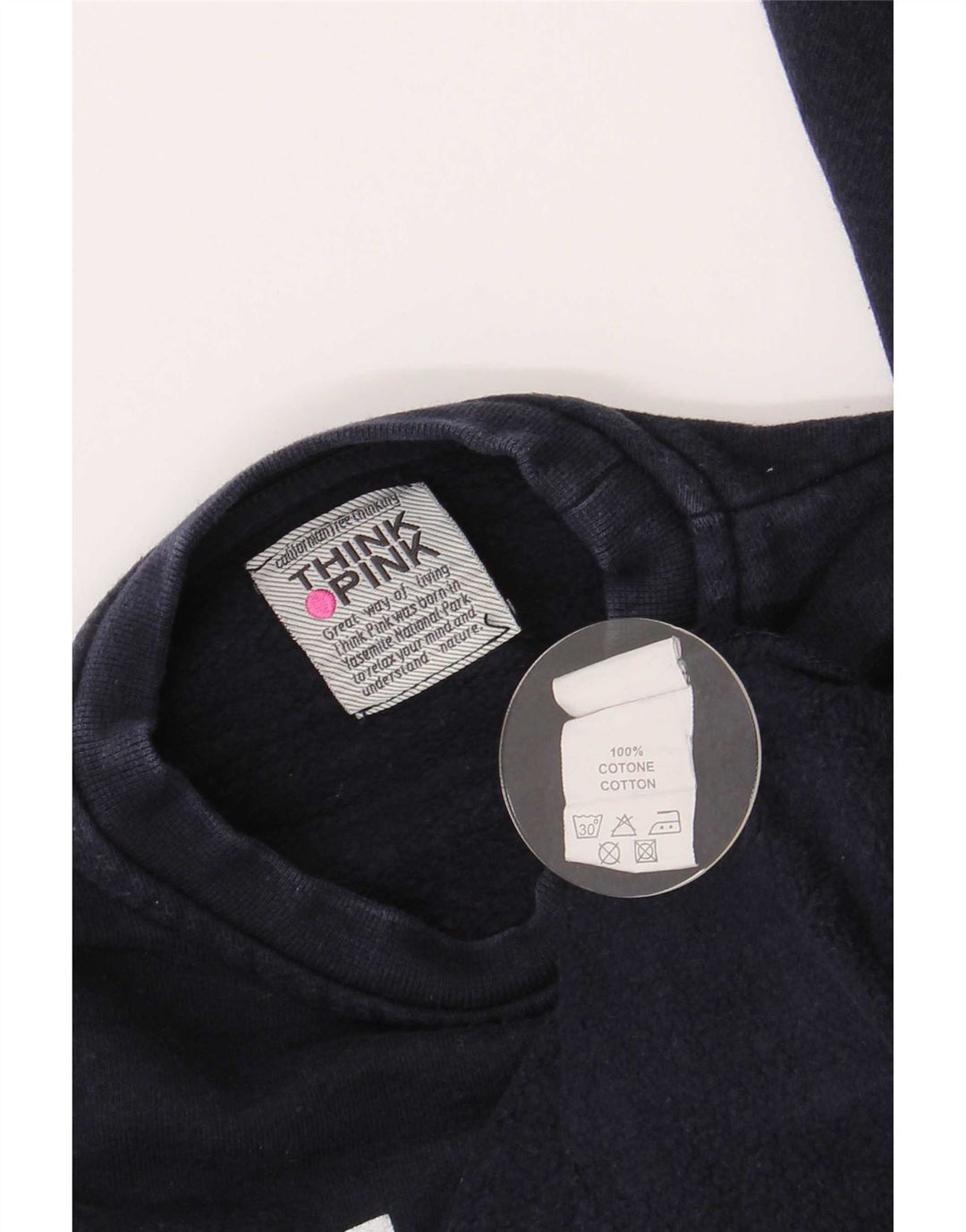 Tænk Pink Boys Grafisk Regular Fit Sweatshirt Jumper 4-5 år Navy Blue
