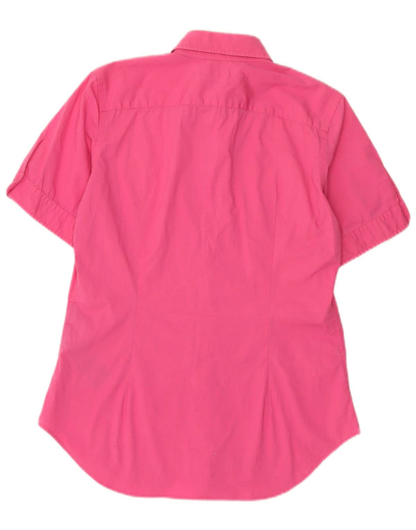 Ralph Lauren Dame Kortærmet Extra Slim Fit skjorte US 10 Large Pink