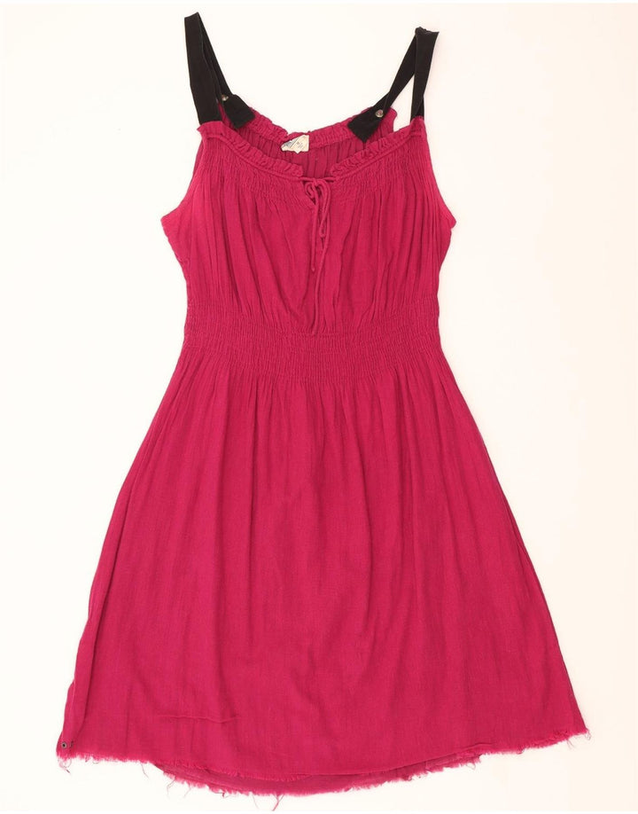CONVERSE Womens Sleeveless A-Line Dress UK 14 Medium Pink Cotton Vintage Converse and Second-Hand Converse from Messina Hembry 