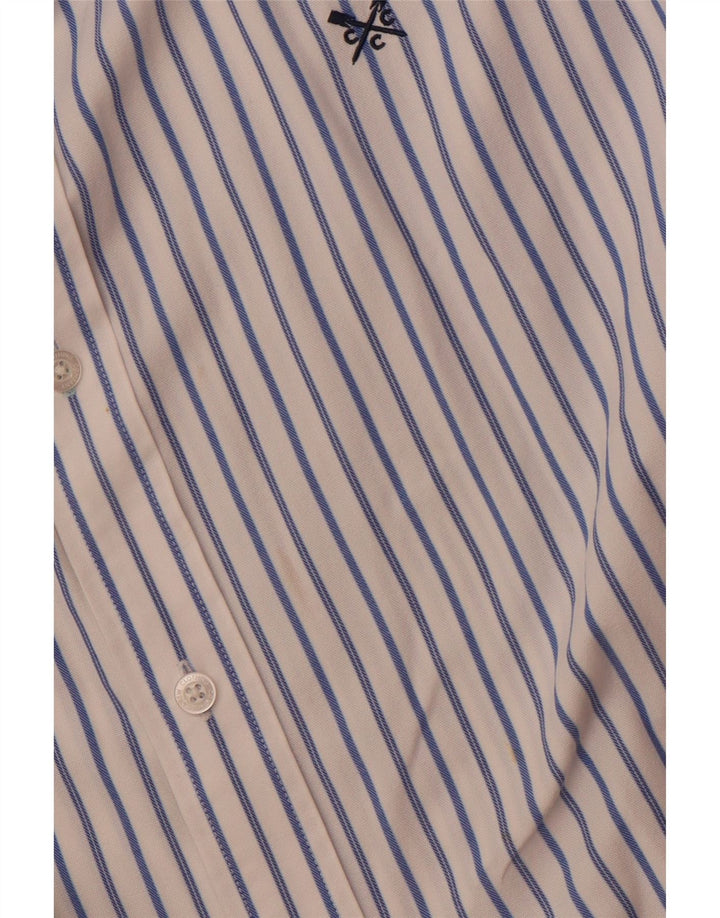 Crew Clothing Herre Slim Fit Shirt 2XL Hvidstribet bomuld