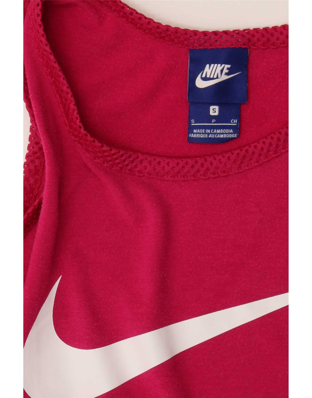 Nike Dame Grafisk Vest Top UK 10 Lille Pink