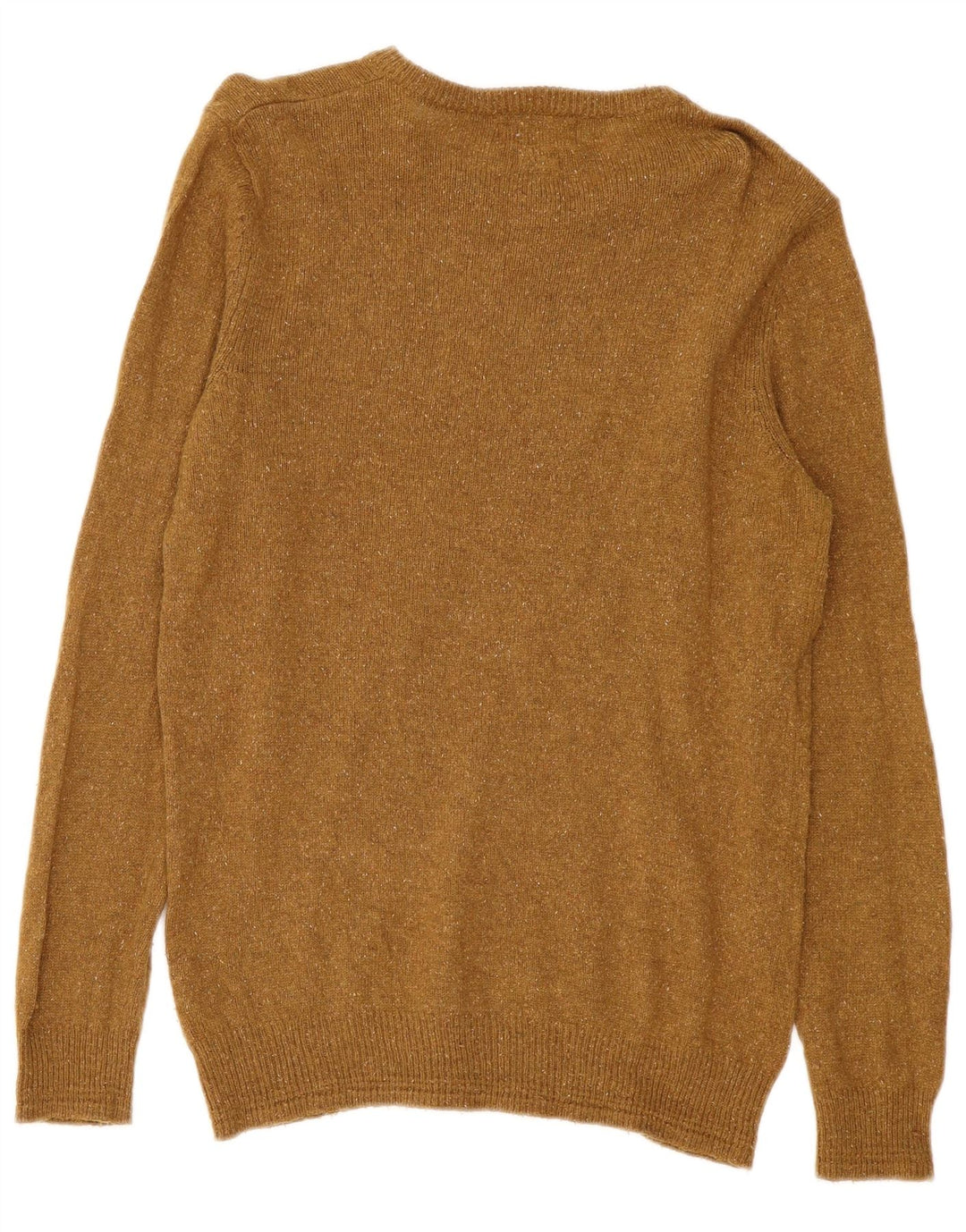 Marks & Spencer Herre sweater med rund hals, stor Khaki Flecked Wool