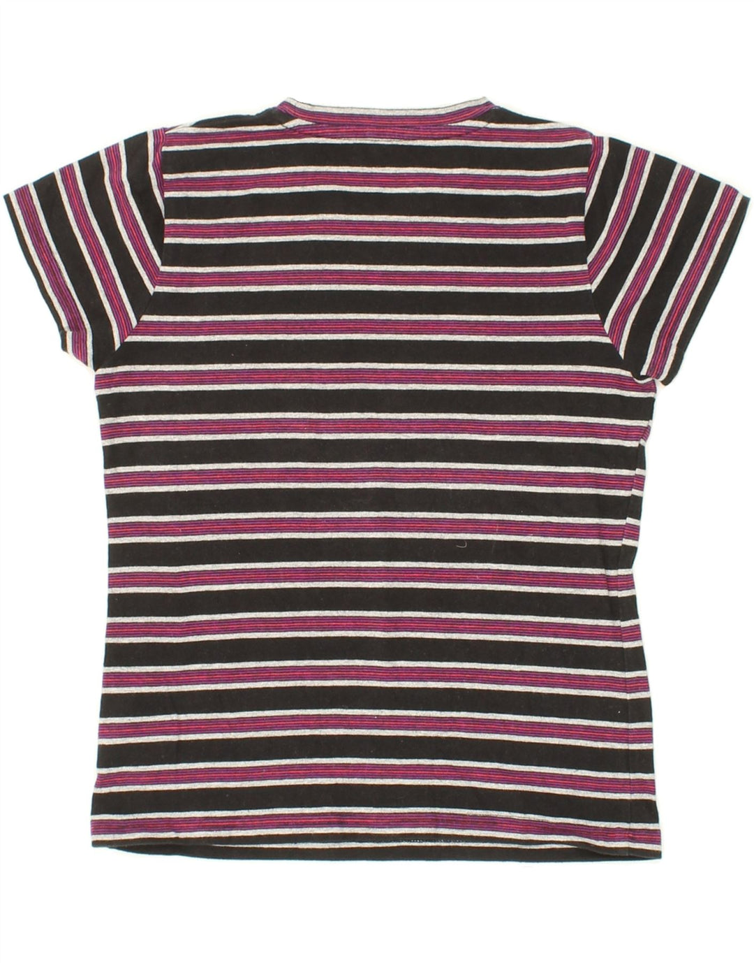 KILLTEC Boys T-Shirt Top 11-12 Years Black Striped Cotton Vintage Killtec and Second-Hand Killtec from Messina Hembry 