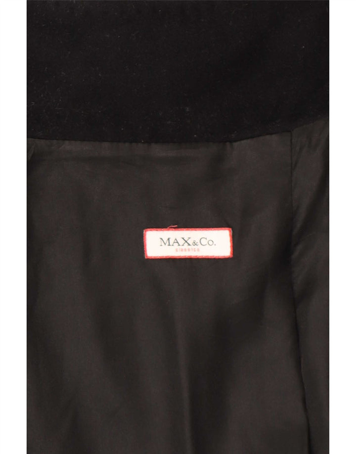 Max & Co. Overfrakke til kvinder UK 6 XS Sort Uld