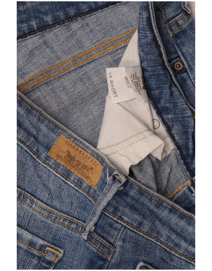 Levi's Dame 545 Low Bootcut Jeans US 14 XL W36 L31 Blå Bomuld