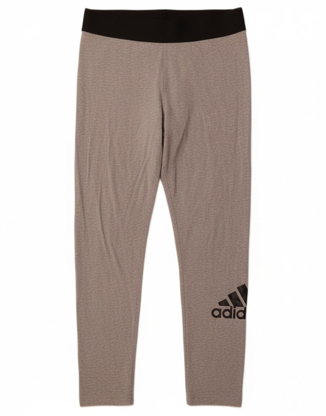 Adidas Grafiske Leggings til kvinder UK 12/14 Medium Grey Colourblock Bomuld
