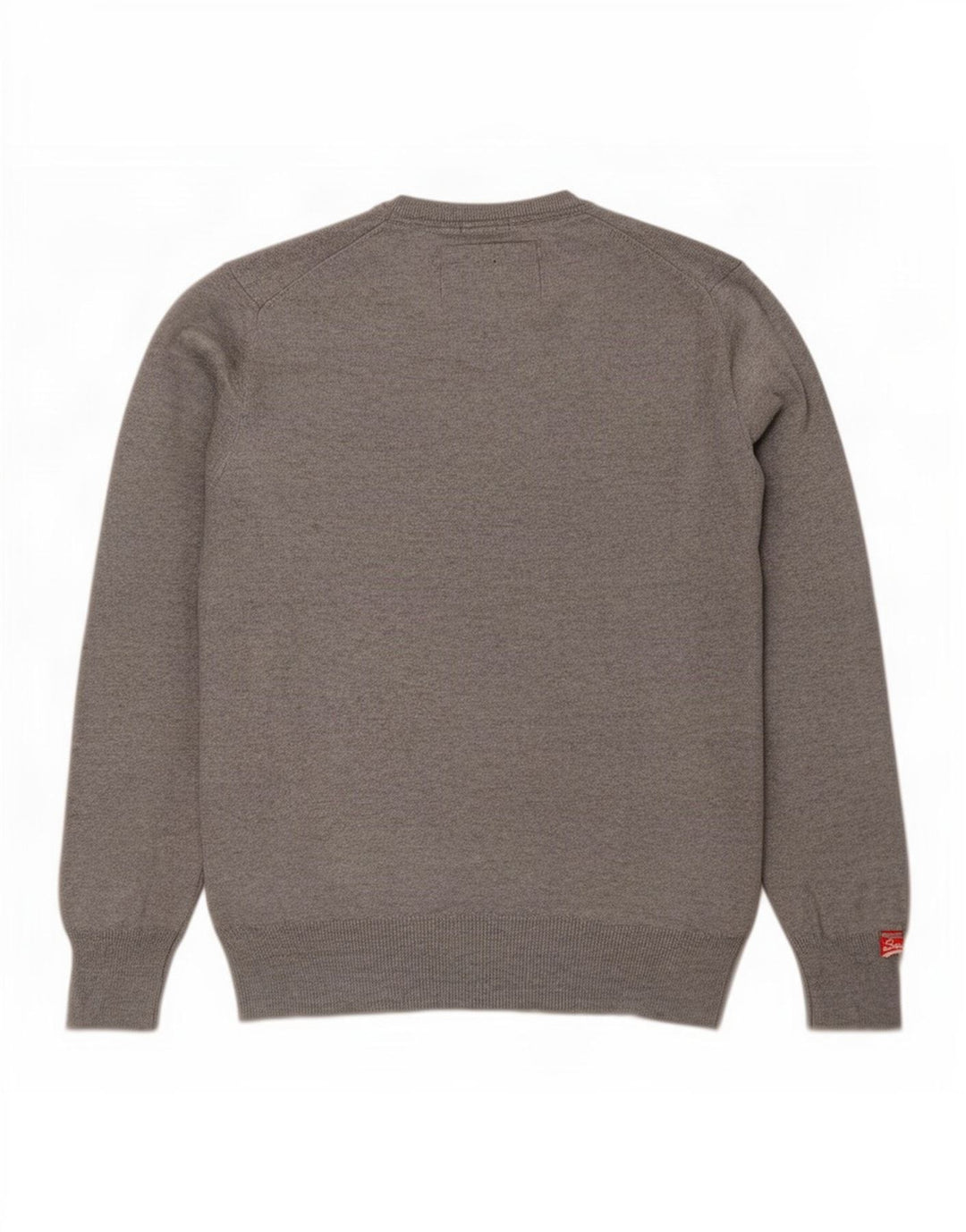 Superdry Herre V-hals sweater Stor grå bomuld