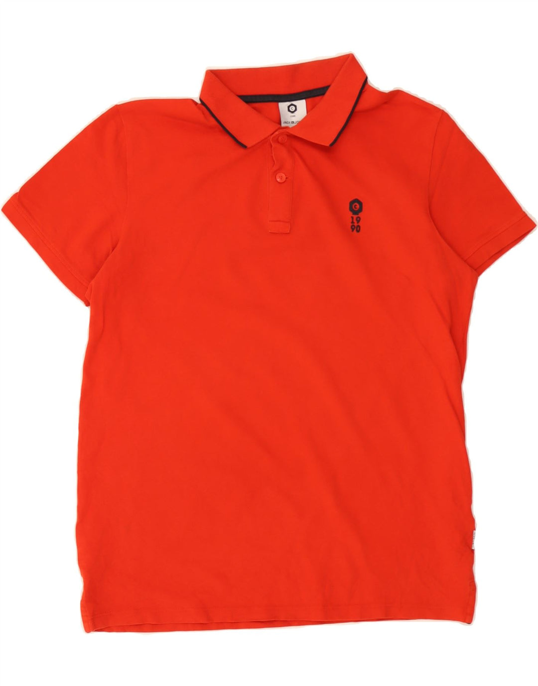 JACK & JONES Mens Polo Shirt Medium Red Cotton Vintage Jack & Jones and Second-Hand Jack & Jones from Messina Hembry 
