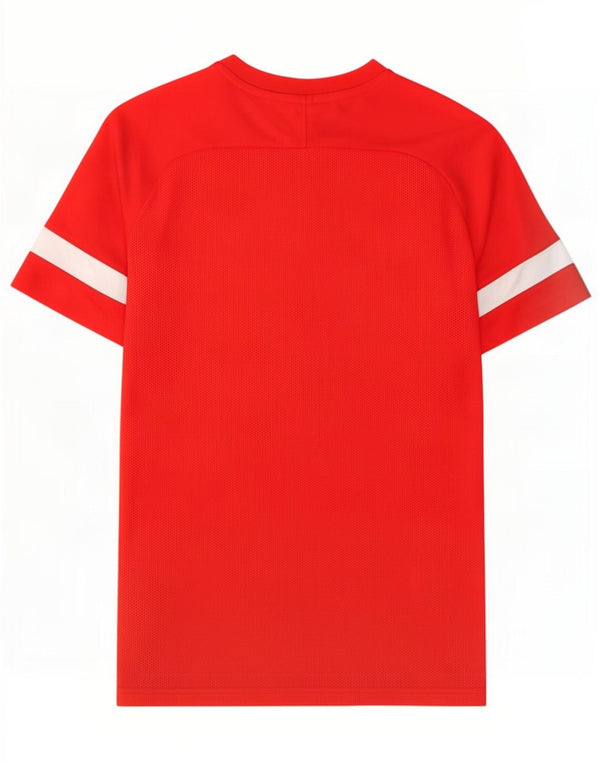 Nike Boys Dri Fit T-Shirt Top 13-14 år XL Rød Colourblock Polyester