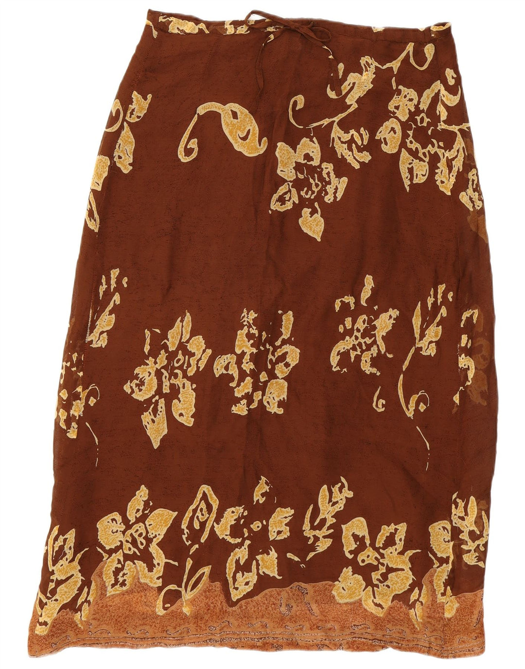 Pheder Kvinder slå nederdel Large W34 Brown Floral