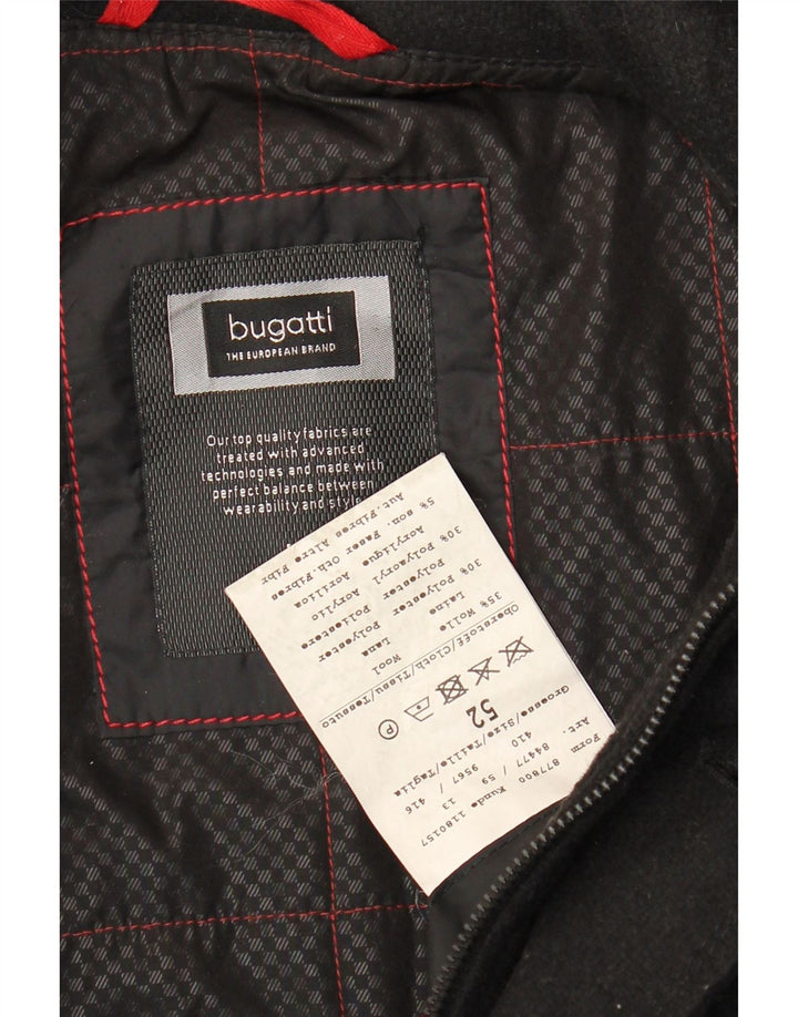 Bugatti Herre Windbreaker Coat IT 52 XL Sort Uld