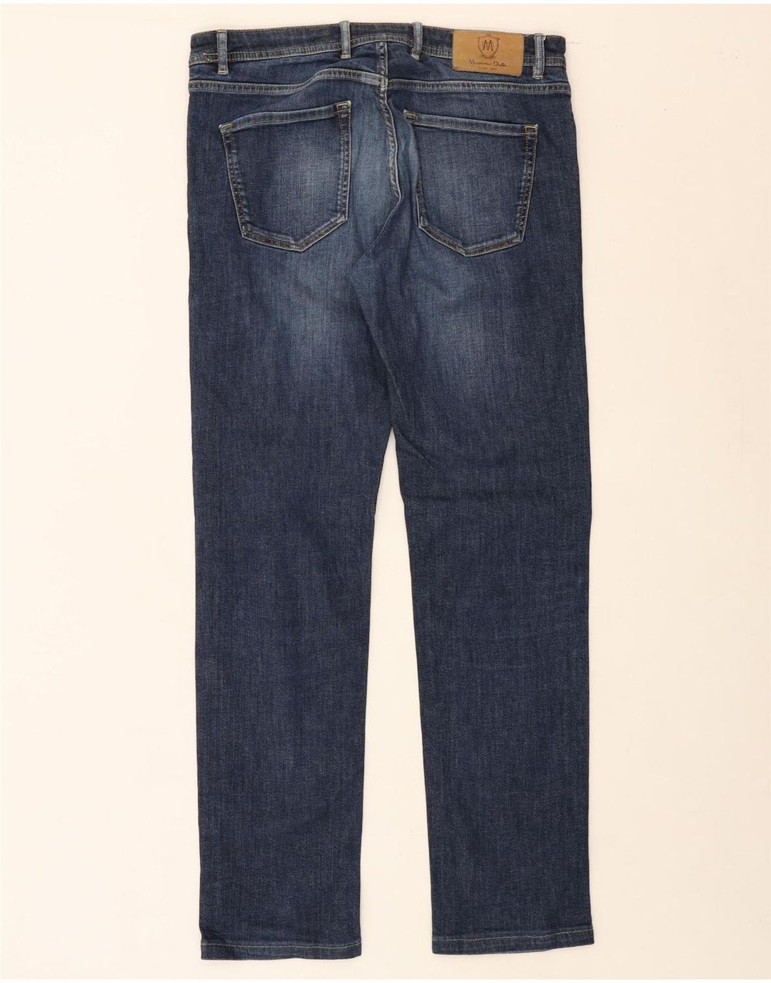 MASSIMO DUTTI Womens Straight Jeans EU 40 Medium W31 L30 Navy Blue Cotton Vintage Massimo Dutti and Second-Hand Massimo Dutti from Messina Hembry 