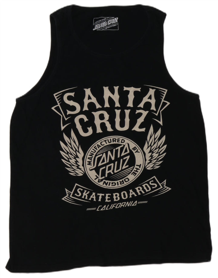 Santa Cruz Herre Grafisk Vest Top Medium Sort Bomuld