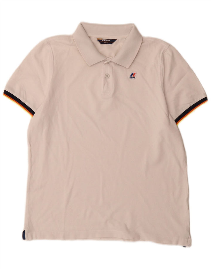 K-Way Herre poloshirt Medium White