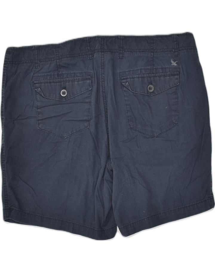 EDDIE BAUER Womens Chino Shorts US 16 2XL W38  Navy Blue Cotton | Vintage Eddie Bauer | Thrift | Second-Hand Eddie Bauer | Used Clothing | Messina Hembry 
