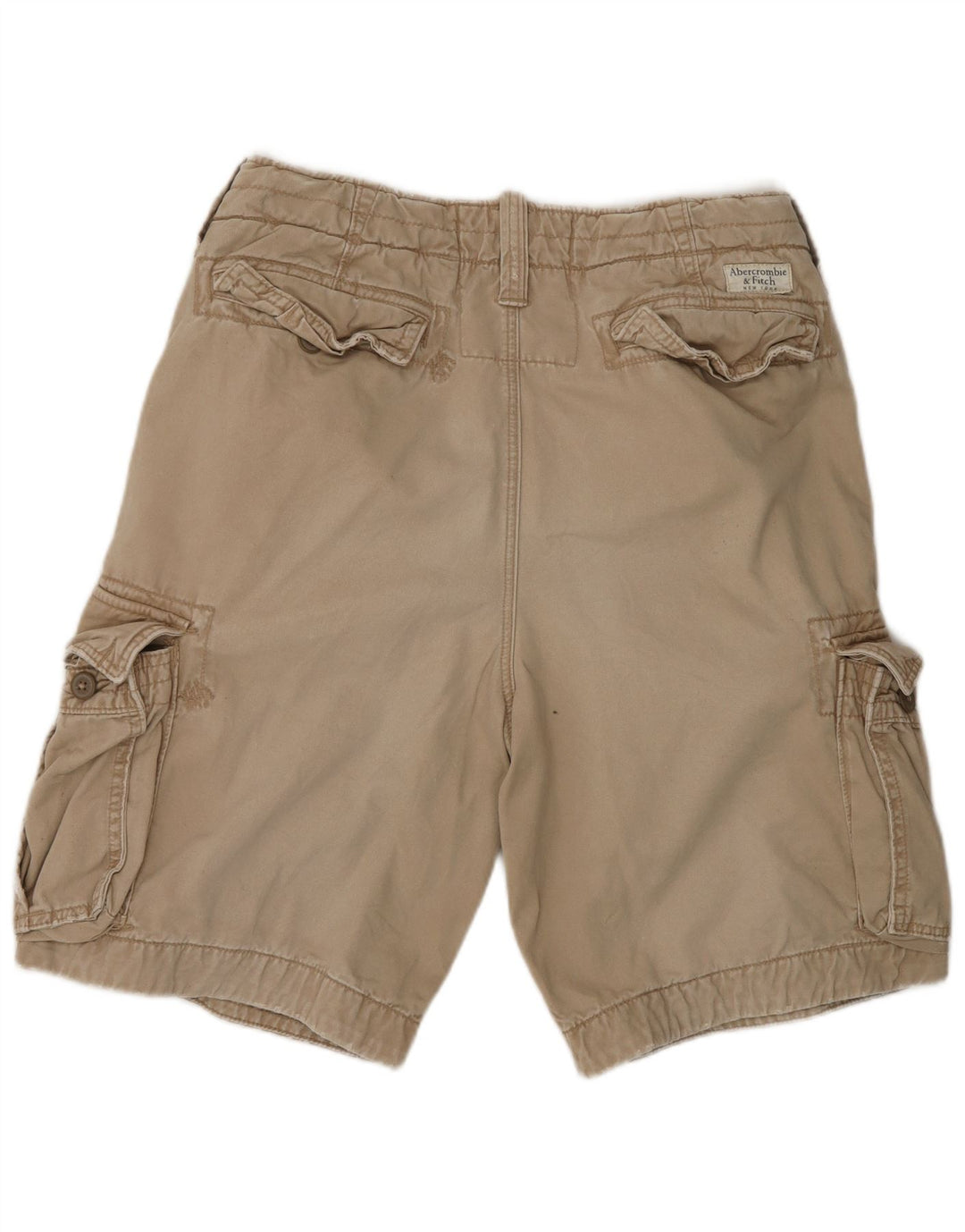 Abercrombie & Fitch Herre Cargo Shorts W32 Medium Beige Bomuld