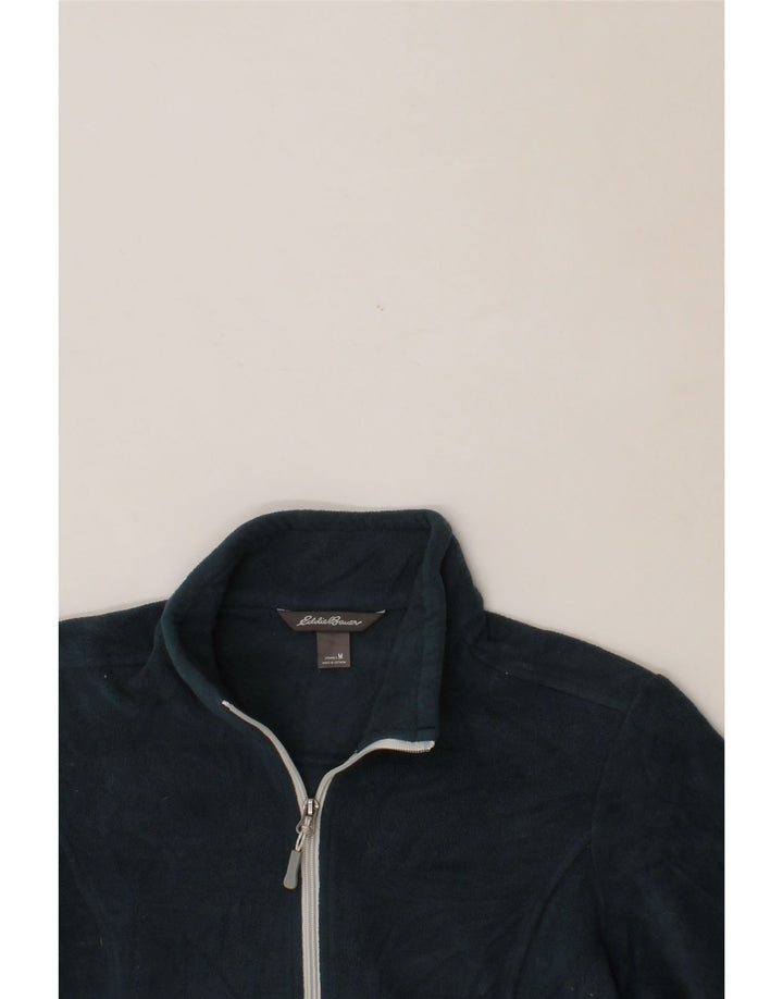 EDDIE BAUER Womens Fleece Jacket UK 14 Medium Navy Blue Polyester Vintage Eddie Bauer and Second-Hand Eddie Bauer from Messina Hembry 