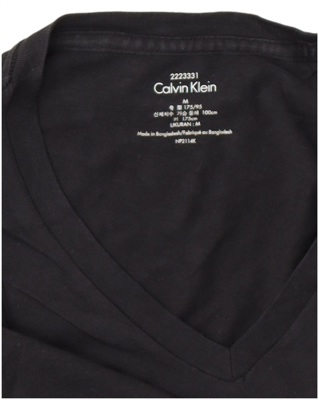 CALVIN KLEIN Herre T-Shirt Top Medium Sort